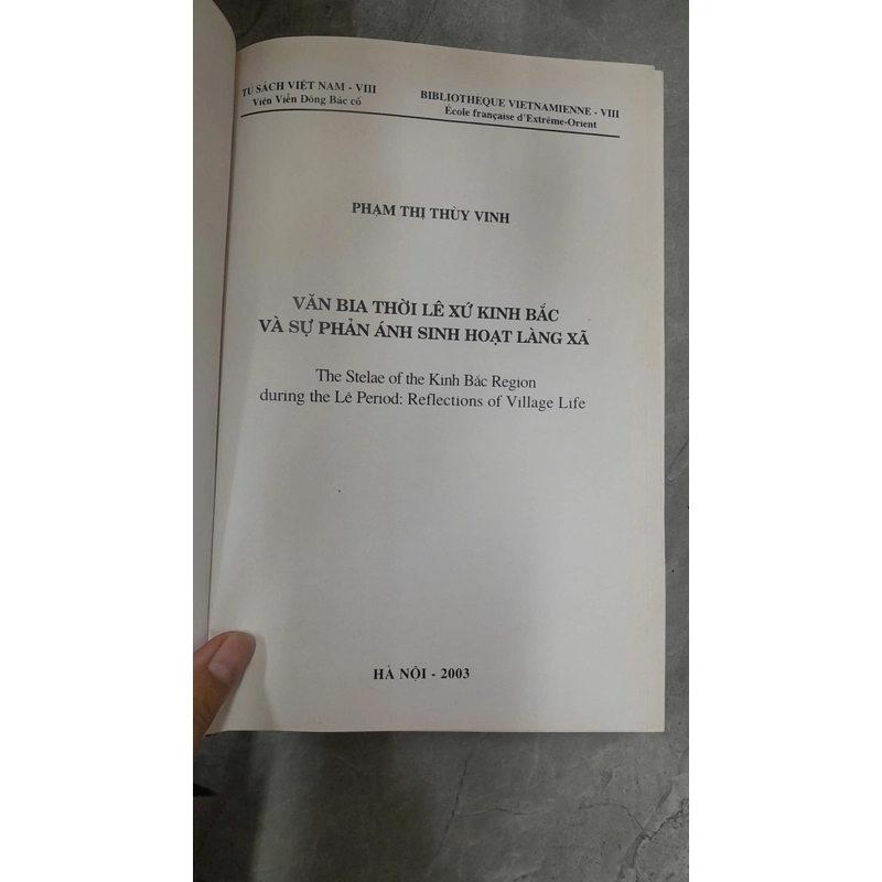 VĂN BIA THỜI LÊ XỨ KINH BẮC VÀ SỰ PHẢN ÁNH SINH HOẠT LÀNG XÃ 383845