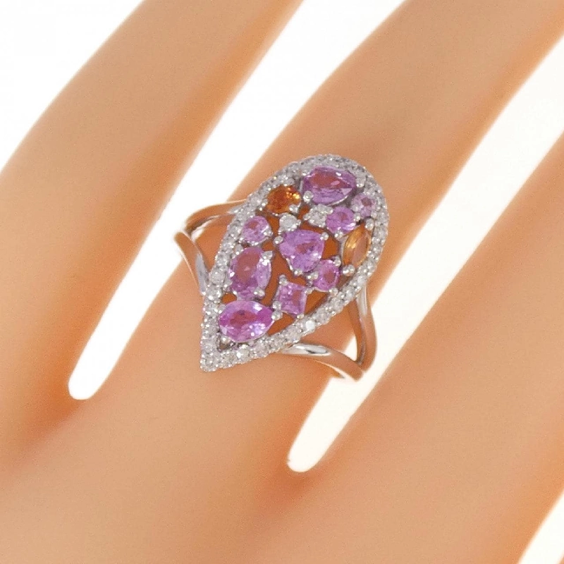 Nhẫn Sapphire K18WG 0.87CT 673558