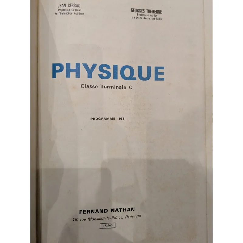 Physique - Fernand Nathan 720449