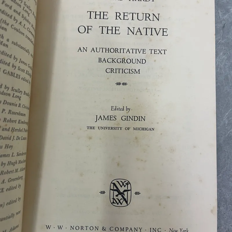 THE RETURN OF THE NATIVE - THOMAS HARDY  1046662