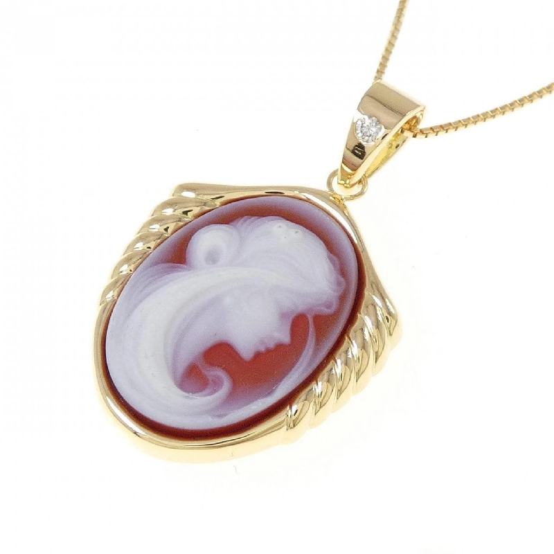 K18YG Mặt dây chuyền ngọc bích - Hàng hiệu Authentic 861820