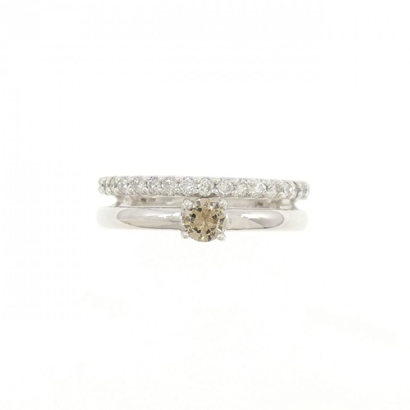 Nhẫn kim cương K18WG 0.48CT 672344