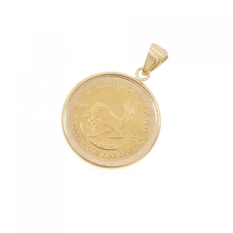 K18YG(枠) Đồng xu Mặt dây chuyền - Hàng hiệu Authentic 871384