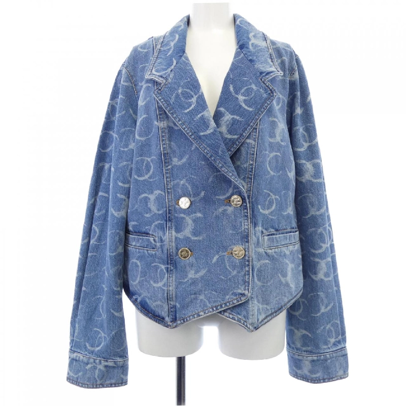 CHANEL LOOK34 P75545V67154 Áo khoác denim - Hàng hiệu Authentic 821364