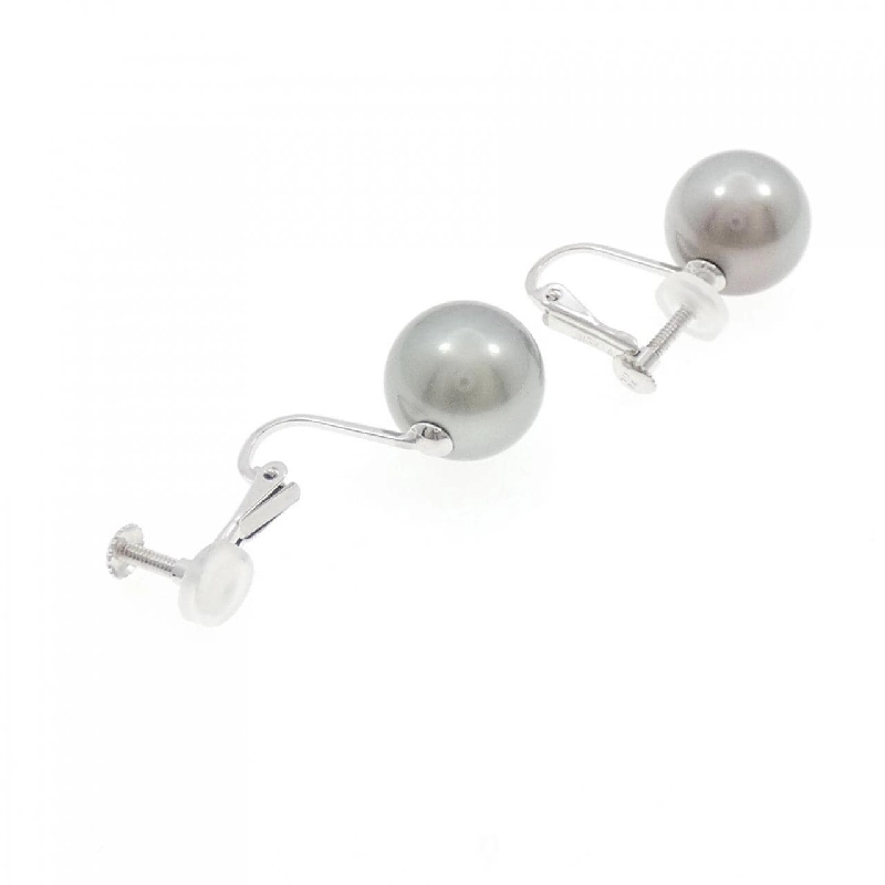 K14WG Bạc Ngọc Trai Trắng Bông Tai 10.1mm - Hàng hiệu Chính hãng 877876