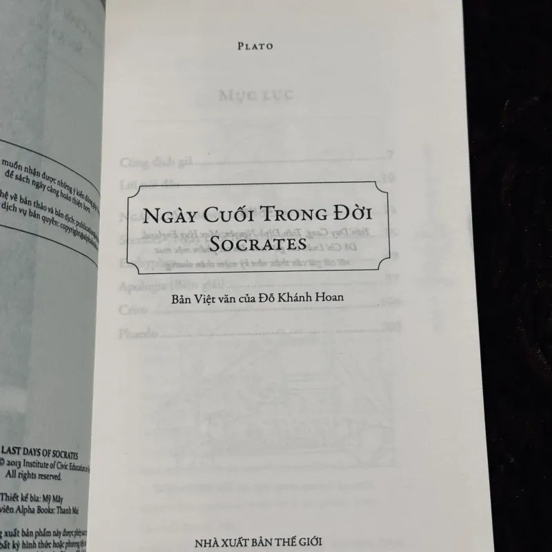 Ngày cuối trong đời Socrates 932490