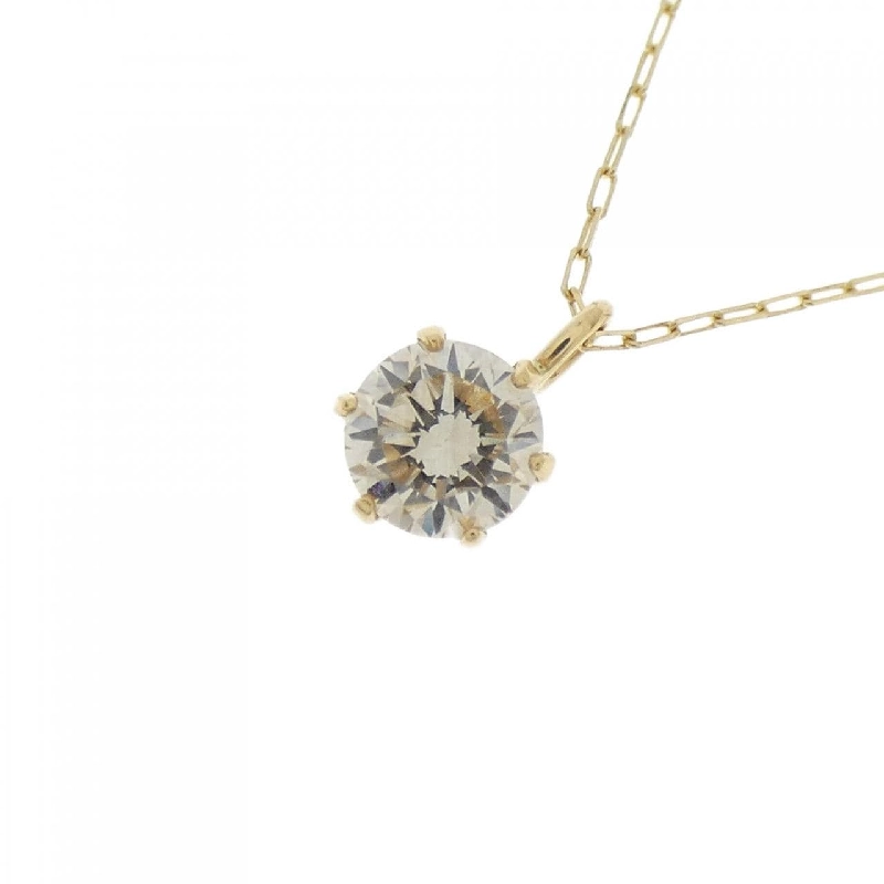 K18YG Solitaire Dây chuyền kim cương 0.27CT - Hàng hiệu Chính hãng 861244