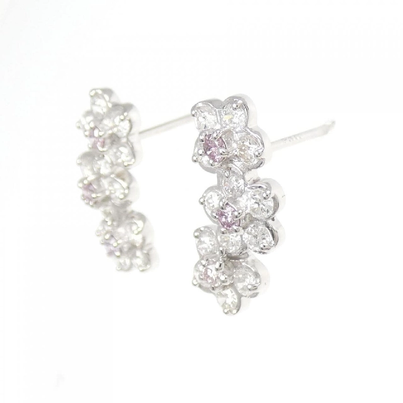 PT900 Bông tai kim cương hoa 0.46CT - Hàng hiệu Authentic 868508