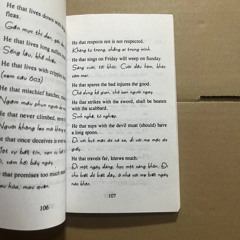cẩm nang tục ngữ ca dao tiếng anh 976837