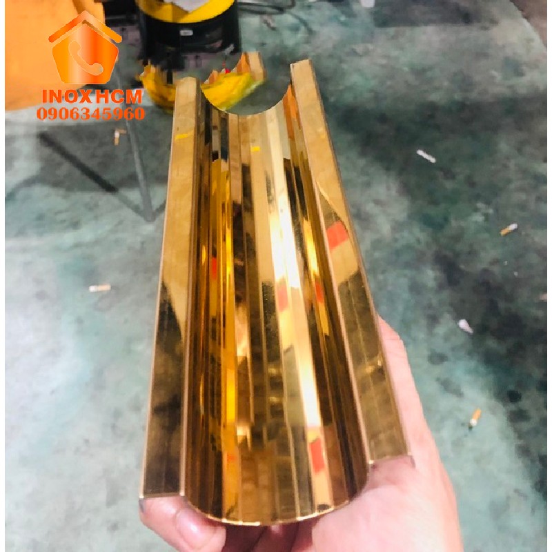 Nẹp Inox Bán Nguyệt PVD - nhận gia công inox theo yêu cầu 3440