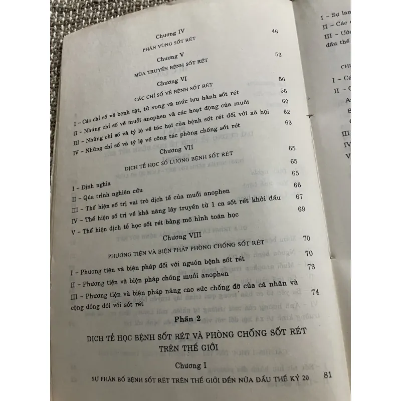 DỊCH TẾ HÓC BẾNH SỐT RÉT VÀ PHÒNG CHỐNG SỐT RÉT Ở VIỆT NAM- GS. VU THỊ PHAN 1021336