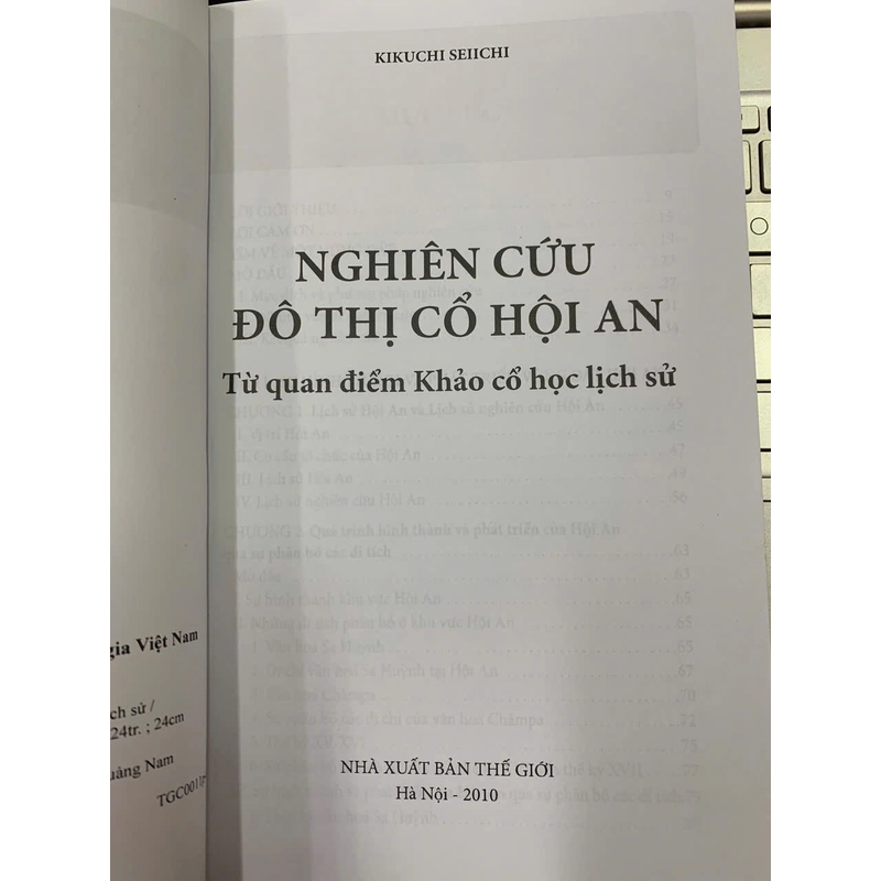 NGHIÊN CỨU ĐÔ THỊ CỔ HỘI AN TỪ QUAN ĐIỂM KHẢO CỔ HỌC LỊCH SỬ - KIKUCHI SEIICHI 493310