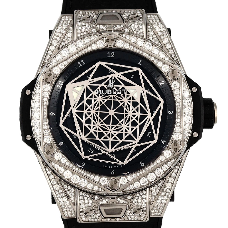 Hublot Big Bang Unico Sang Bleu Titanium Pavé 415.NX.1112.VR.1704.MXM17 TI tự động - Hàng hiệu Chính hãng 888481