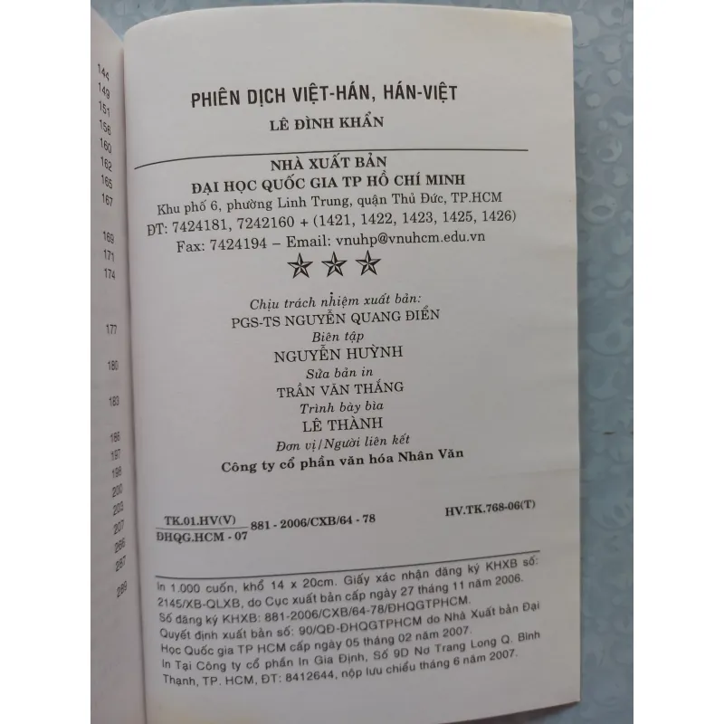 Sách: Phiên dịch Việt - Hán, Hán - Việt  933047
