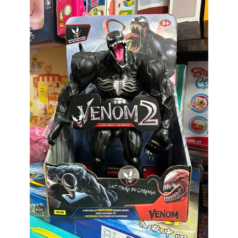 Đồ chơi mô hình nhân vật siêu anh hùng Venom màu đen cao 31cm  MY-021 283205