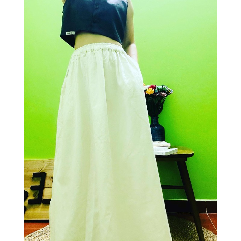 Chân váy linen GIALE 9763