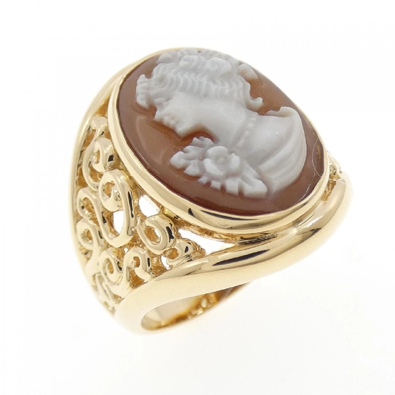 Nhẫn Shell Cameo K18YG - Hàng hiệu Chính hãng 852347
