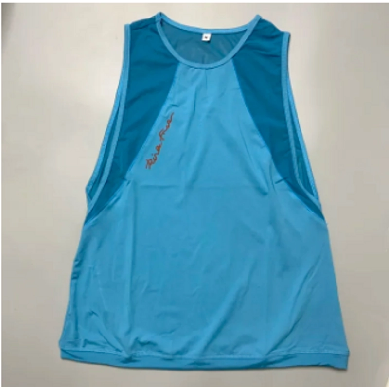 Áo Tanktop thể thao phối lưới tập Yoga, Zumba, Gym (Size L) - Xanh da trời 334018