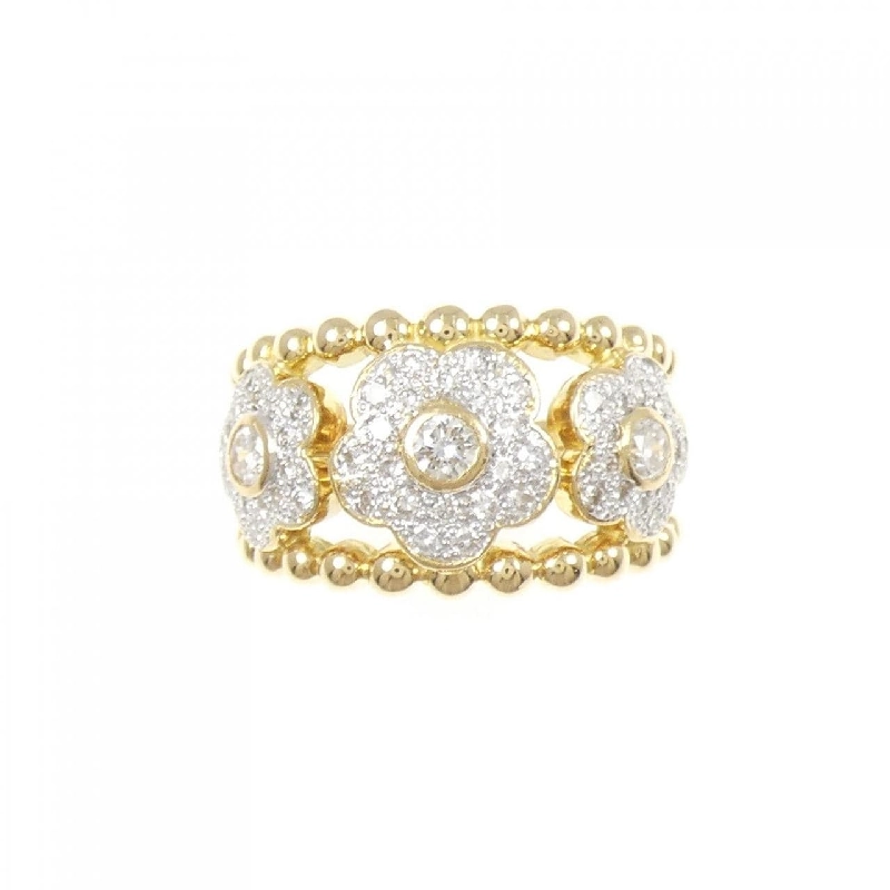 Nhẫn kim cương hoa K18YG/K18WG 0.56CT 666022