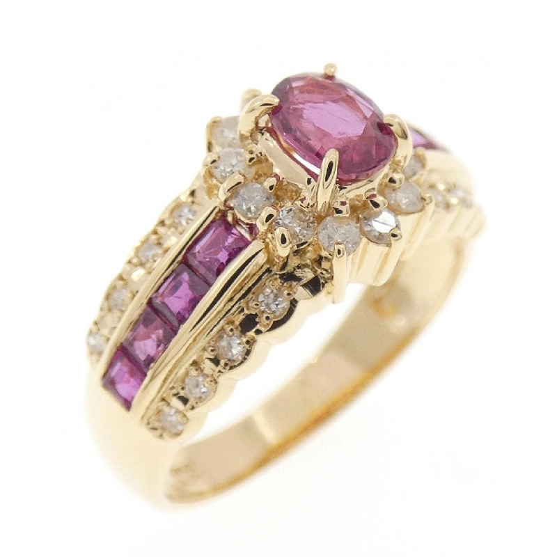 Nhẫn ruby K18YG - Hàng hiệu Authentic 850587