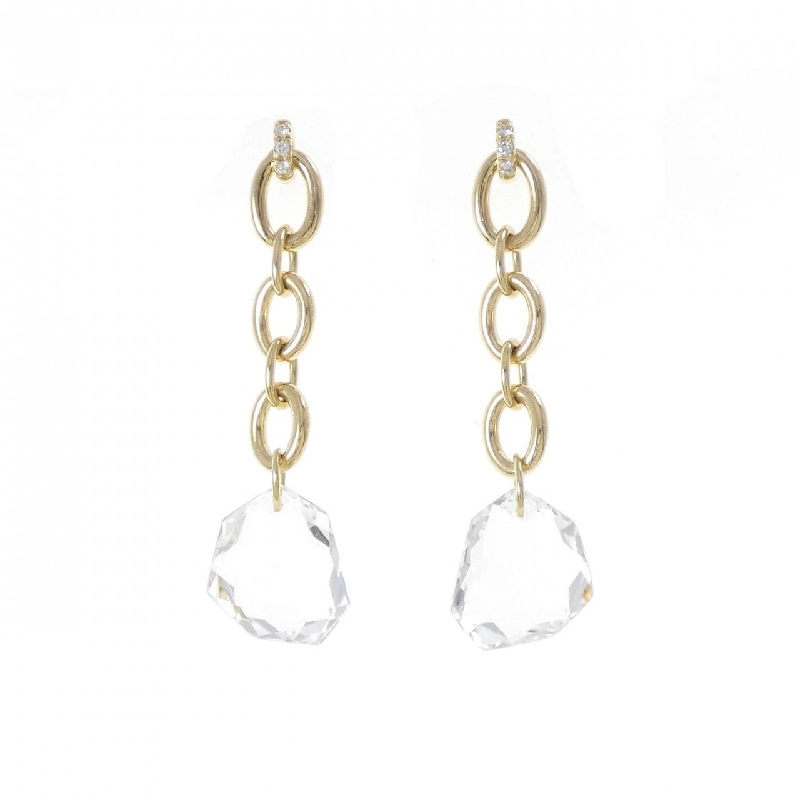 Bông tai thạch anh 750YG - Hàng hiệu Authentic 867311