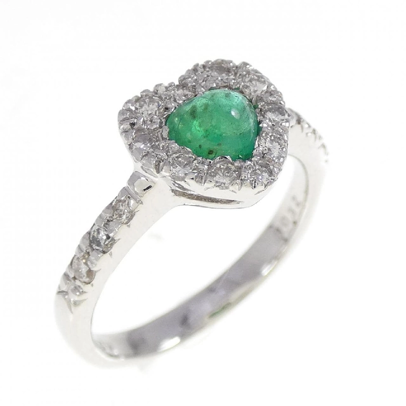Nhẫn Emerald 750WG hình trái tim 0.39CT 669247