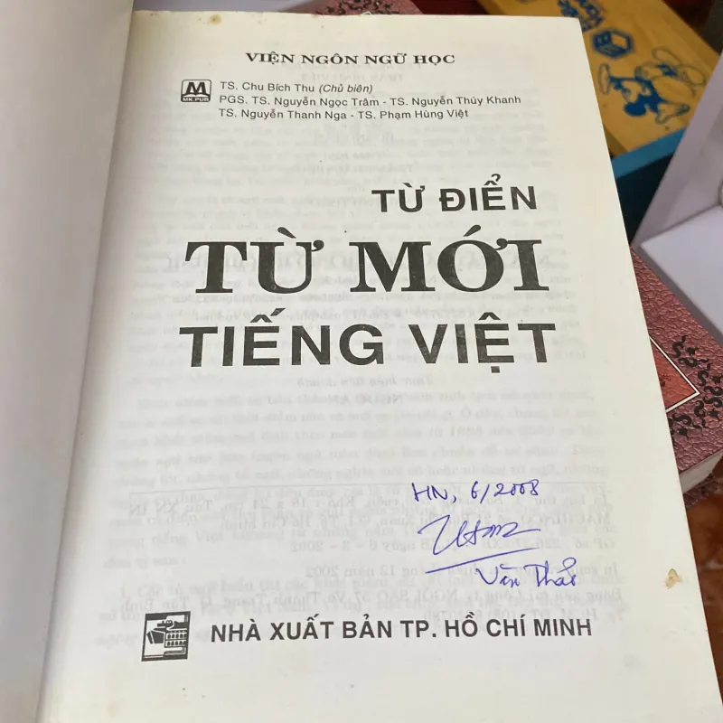 Từ điển từ mới Tiếng Việt - Viện Ngôn Ngữ Học - 2002 754214