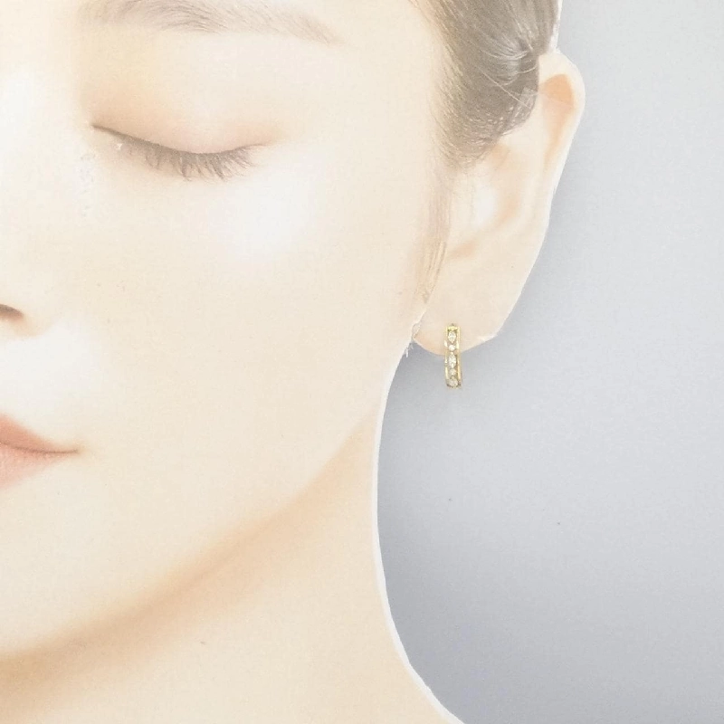 K18YG Bông tai kim cương 0.24CT - Hàng hiệu Chính hãng 870651