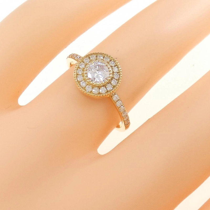 【Sản phẩm mới】Nhẫn kim cương K18YG 0.45CT 672473