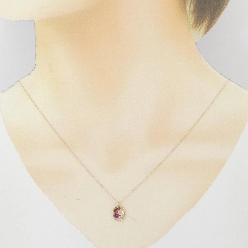 K10YG Đá màu Dây chuyền - Hàng hiệu Chính hãng 857875