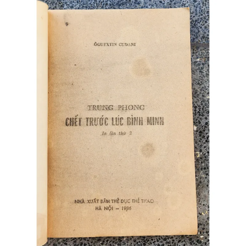 TRUNG PHONG CHẾT TRƯỚC BÌNH MINH 790801