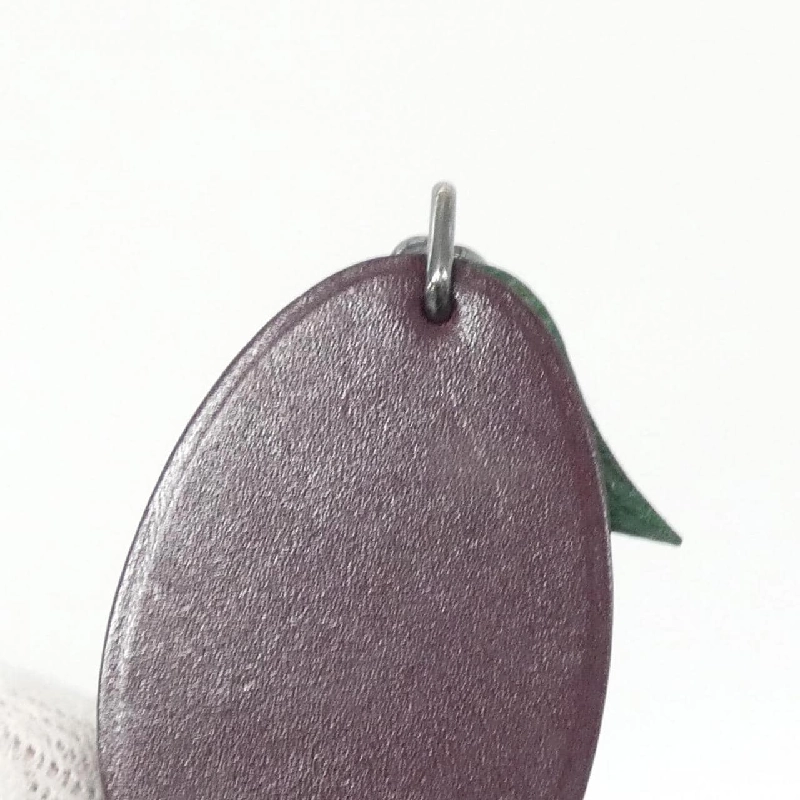 Khóa chìa khóa Hàng hiệu Authentic Hermes PRUNE Fruits Porte Cle 027894CA 772299