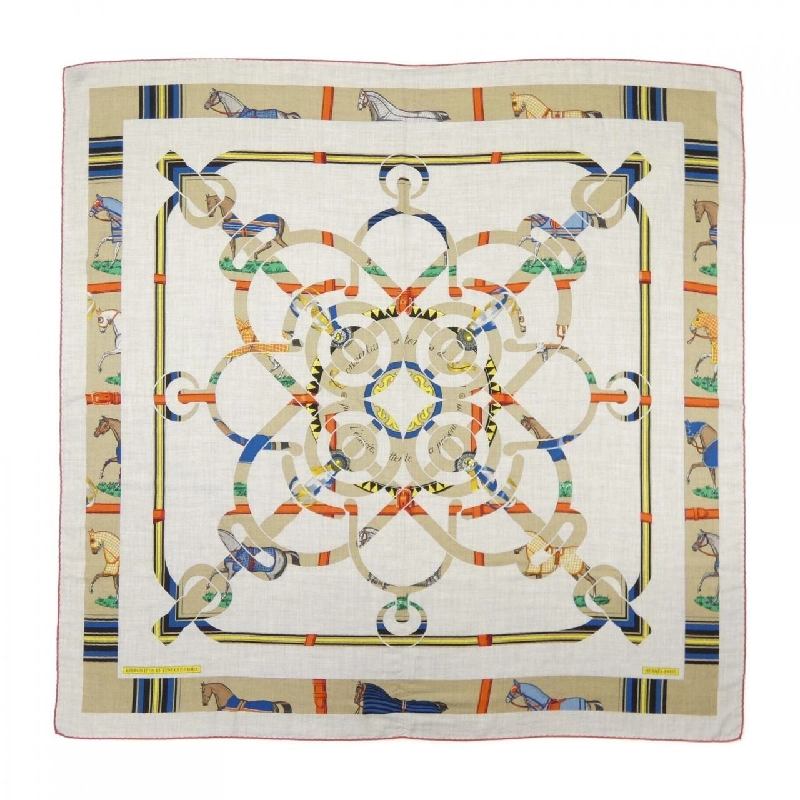 HERMES EPERON D'OR ET TENUES DE JOUR H244216S Khăn choàng - Hàng hiệu Chính hãng 833647