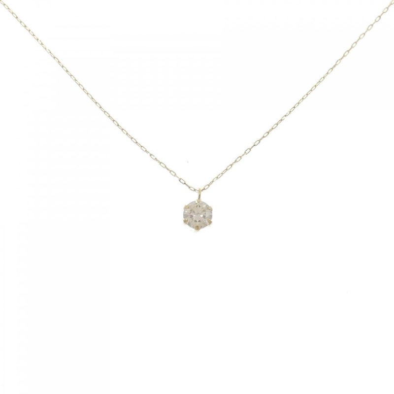 K18YG Solitaire Dây chuyền kim cương 0.30CT - Hàng hiệu Chính hãng 859462