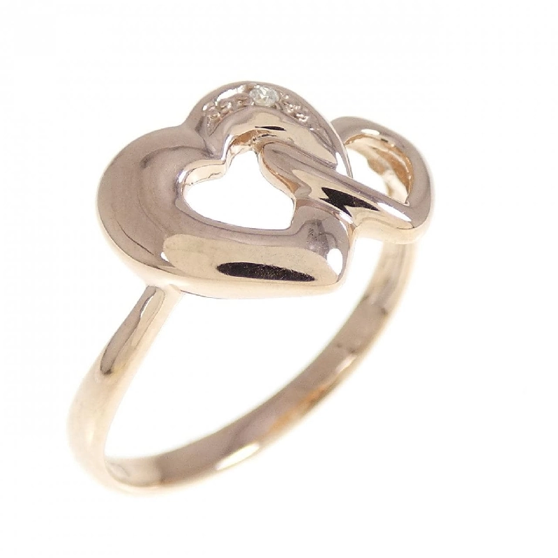 Nhẫn kim cương K10PG hình trái tim 0.005CT 669905