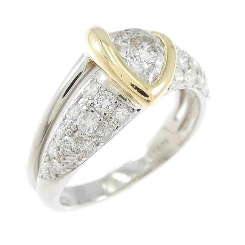 Nhẫn kim cương PT900/K18YG 0.58CT - Hàng hiệu Authentic 853710