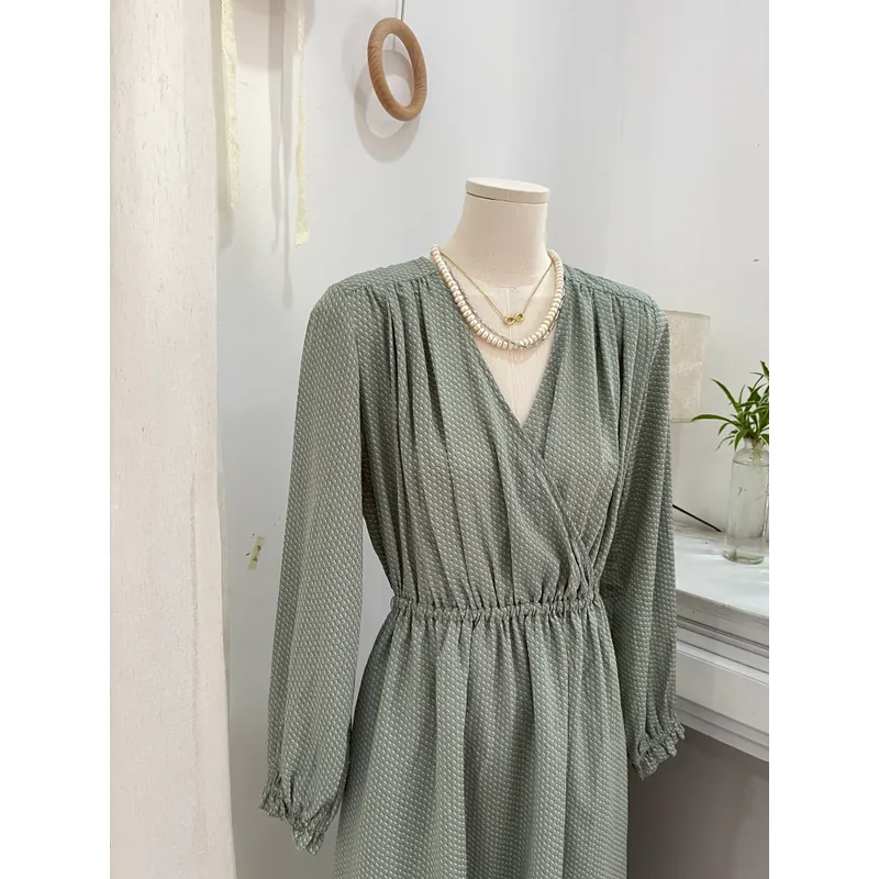 Đầm xô voan hiệu Nhật dáng eo điệu đà 707225