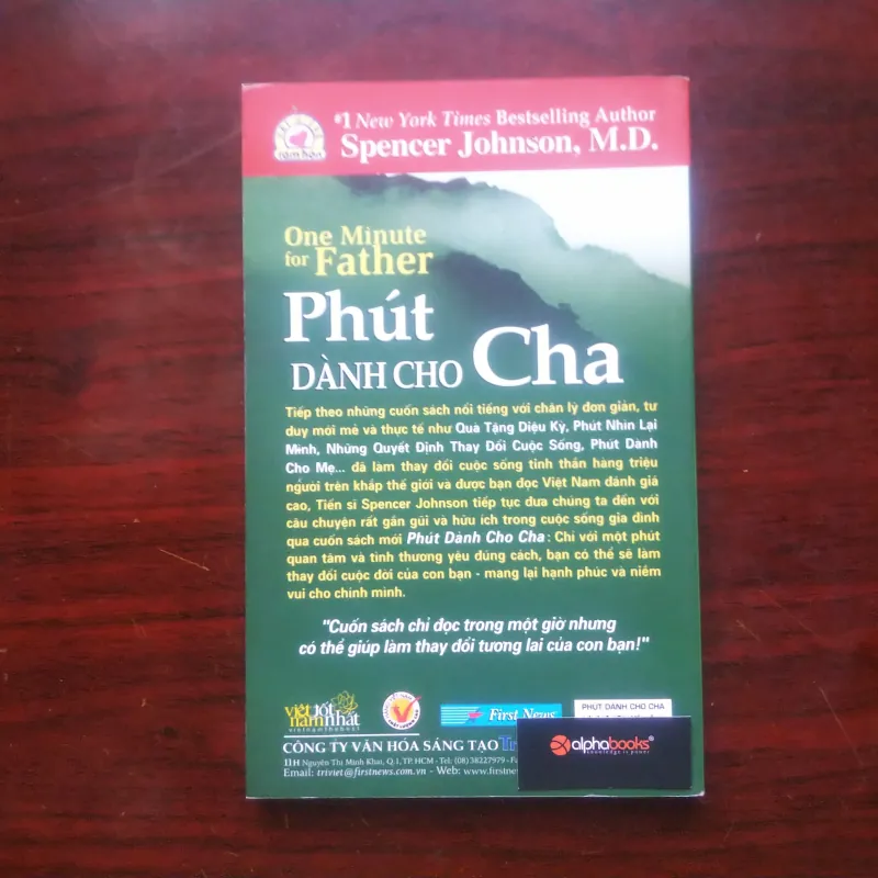 [Sách Sống Đẹp] Phút Dành Cho Cha + Phút Giành Cho Mẹ (Spencer Johnson) Hạt Giống Tâm Hồn 1006141