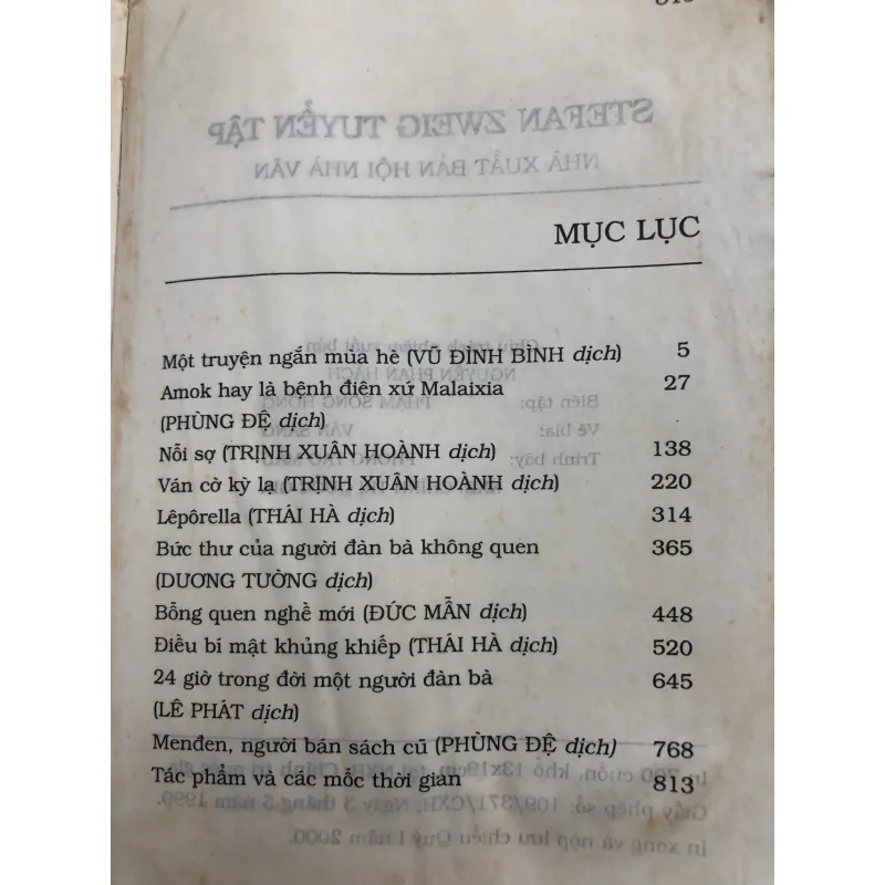 Stefan Zweig Tuyển Tập - Stefan Zweig - Văn học Phương Tây 706084