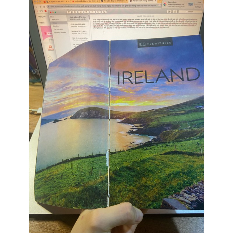 sách tiếng anh, sách du lịch Ireland, giá gốc 550k 145313