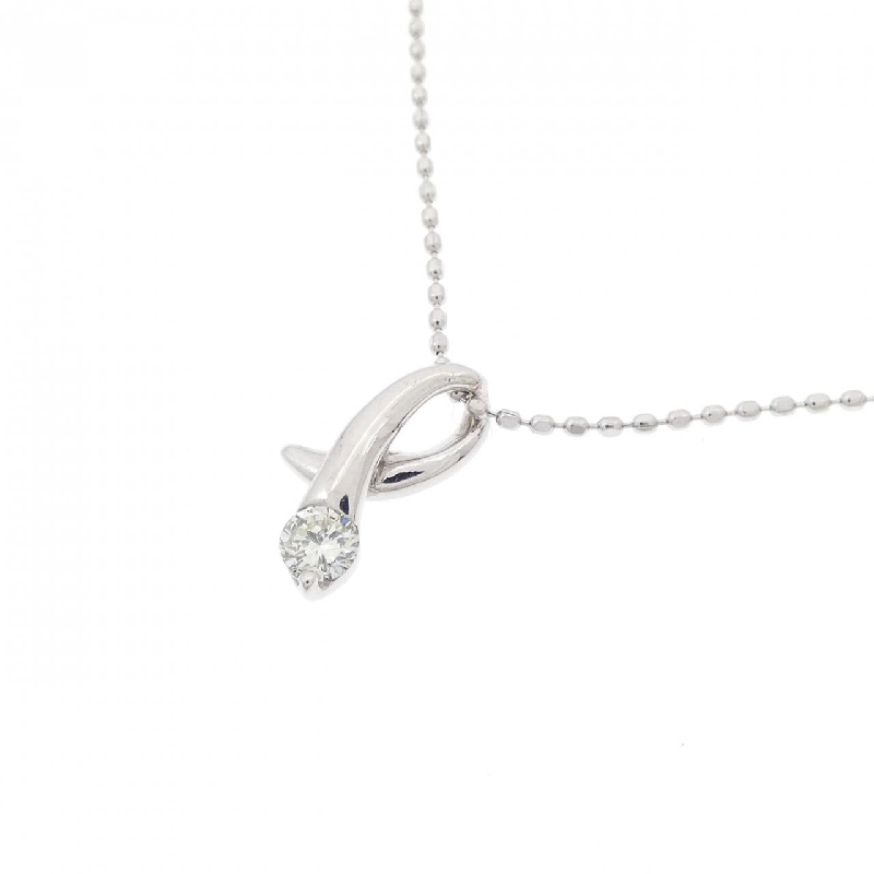 K18WG Dây chuyền kim cương 0.09CT - Hàng hiệu Chính hãng 860626