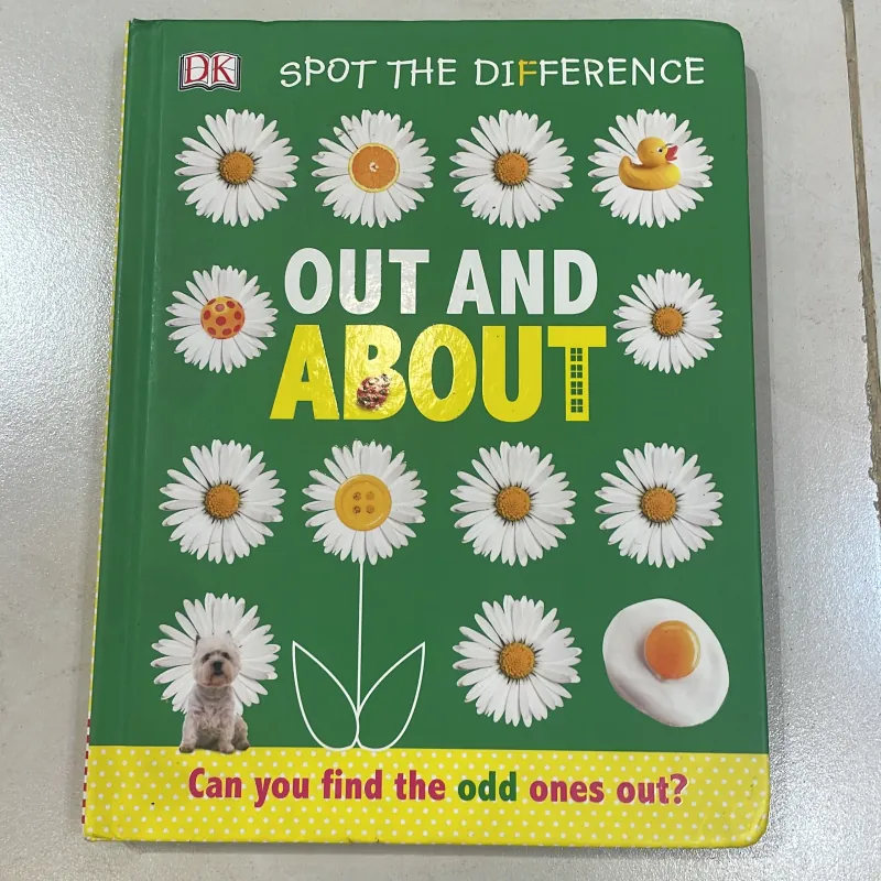 NGOẠI VĂN sách tiếng anh trẻ em nxb DK nổi tiếng : Spot the difference OUT AND ABOUT 1027812