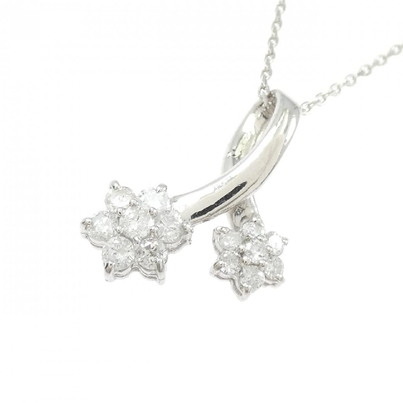 Dây chuyền kim cương hoa PT900/PT850 0.50CT - Hàng hiệu chính hãng 846839