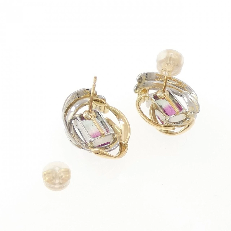 K18YG/PT Bông tai Tourmaline 2.36CT - Hàng hiệu Chính hãng 870005