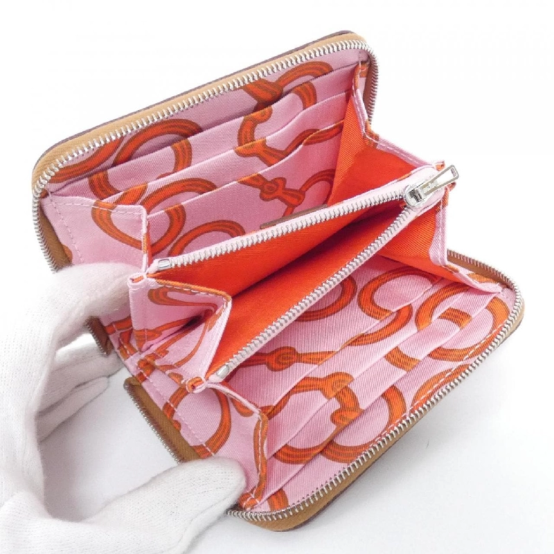 Ví da Hermès MORS & CO Silk In Compact 084539CK - Hàng hiệu Authentic 771005