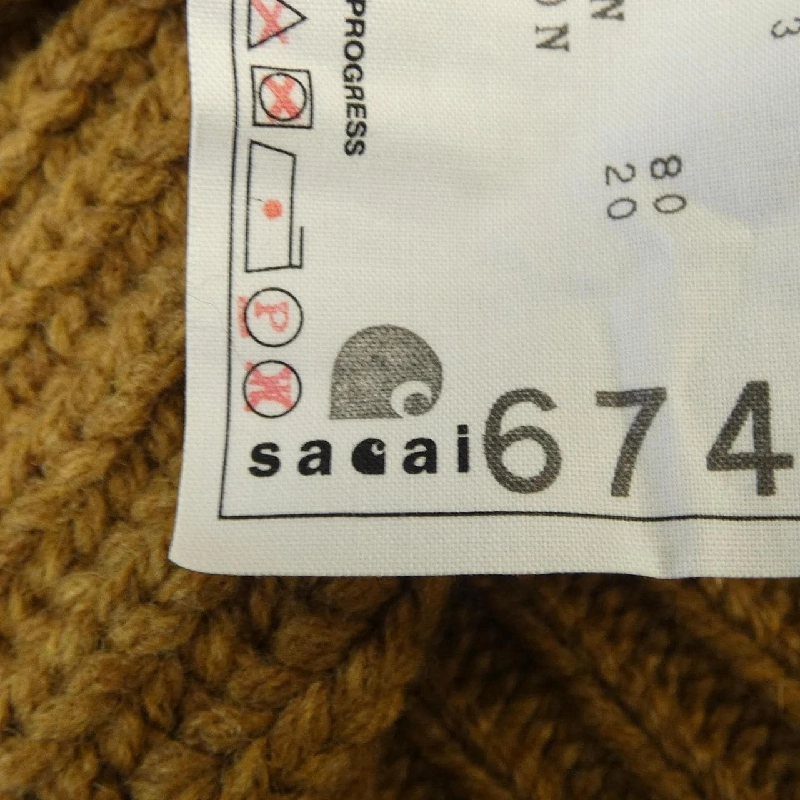 【Mã giảm giá】SACAI Áo len 644806