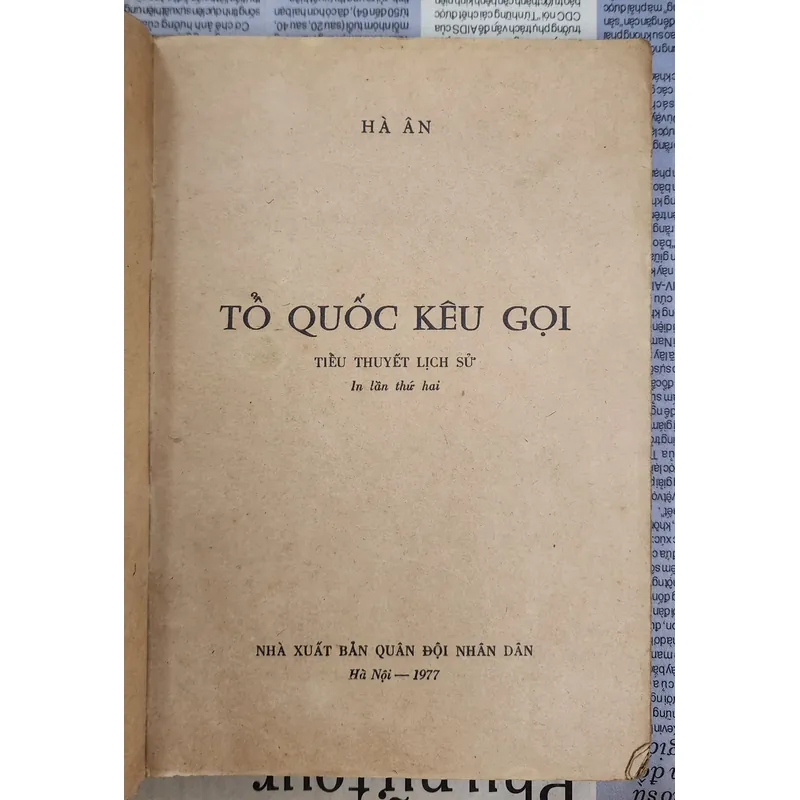 Tiểu thuyết lịch sử Tổ Quốc Kêu Gọi (Tác giả Hà Ân) 703915