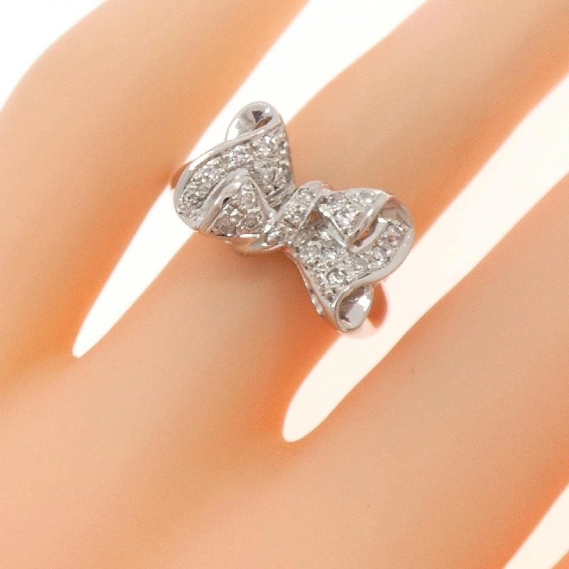 Nhẫn kim cương ruy băng PT900 0.20CT - Hàng hiệu Authentic 853793