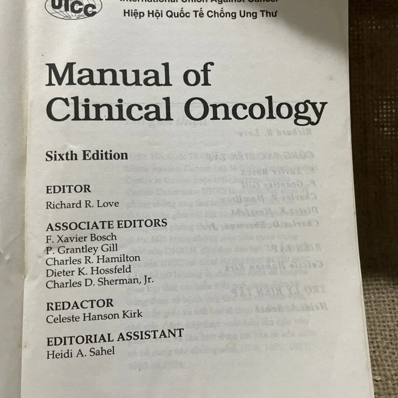 Cẩm nang ung bướu học lâm sàng - Tập 2- sách dịch  798997