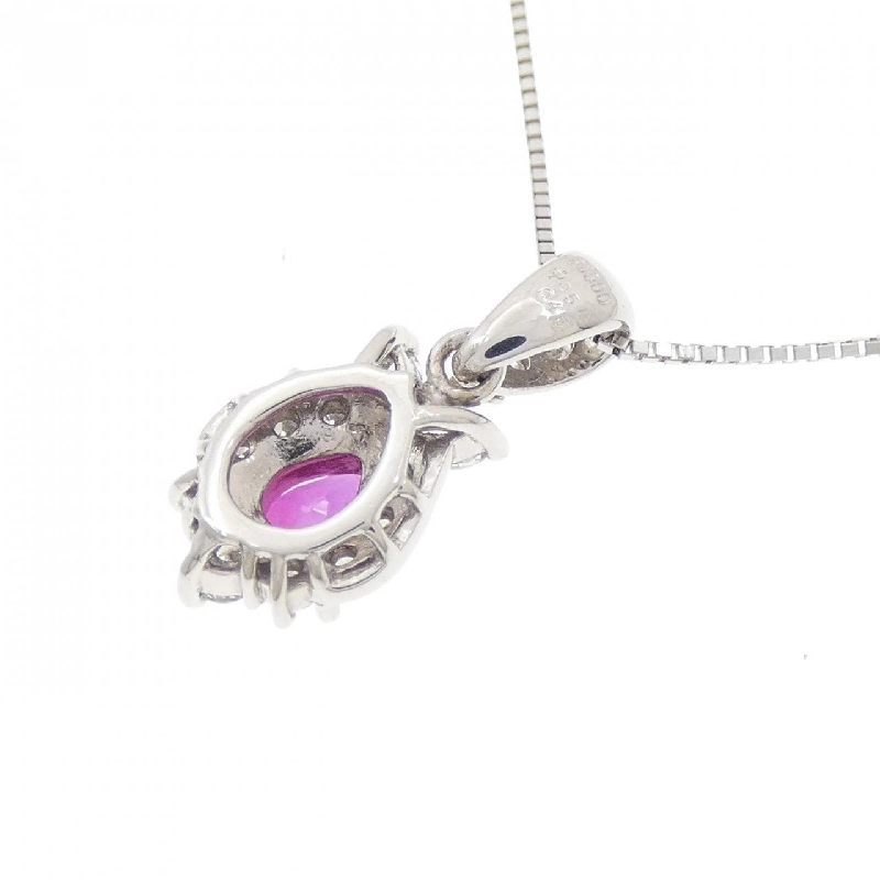 Dây chuyền ruby PT900/PT850 0.58CT - Hàng hiệu Authentic 858669